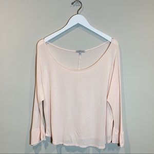 Charlotte Russe Long Sleeve Tee Blush